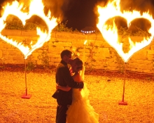 feuerkünstler zur hochzeit